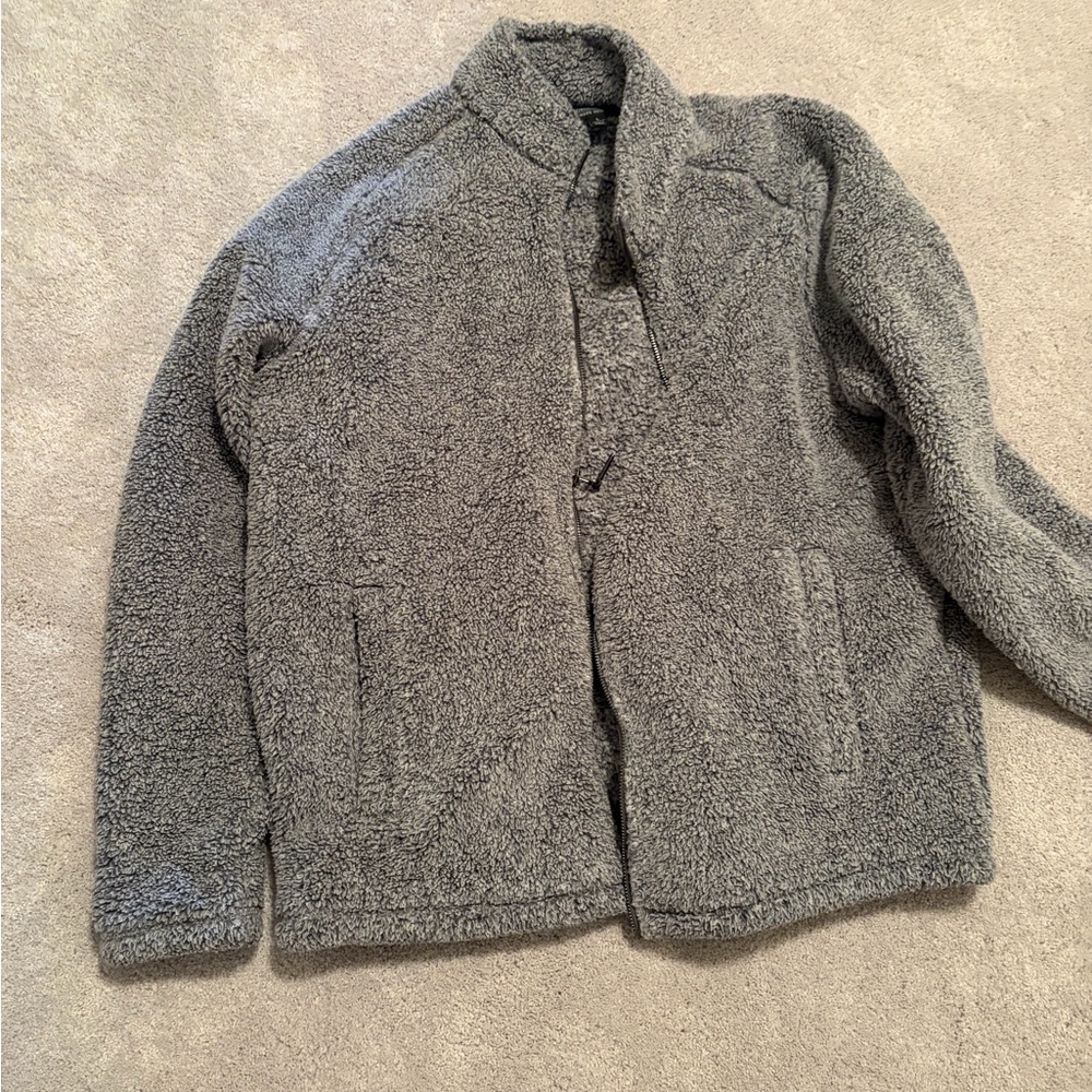 Nordstrom Men's Gray Sherpa Puffer Jacket